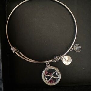 "Love This Life" Mother and Daughter Infinity charm Bangle